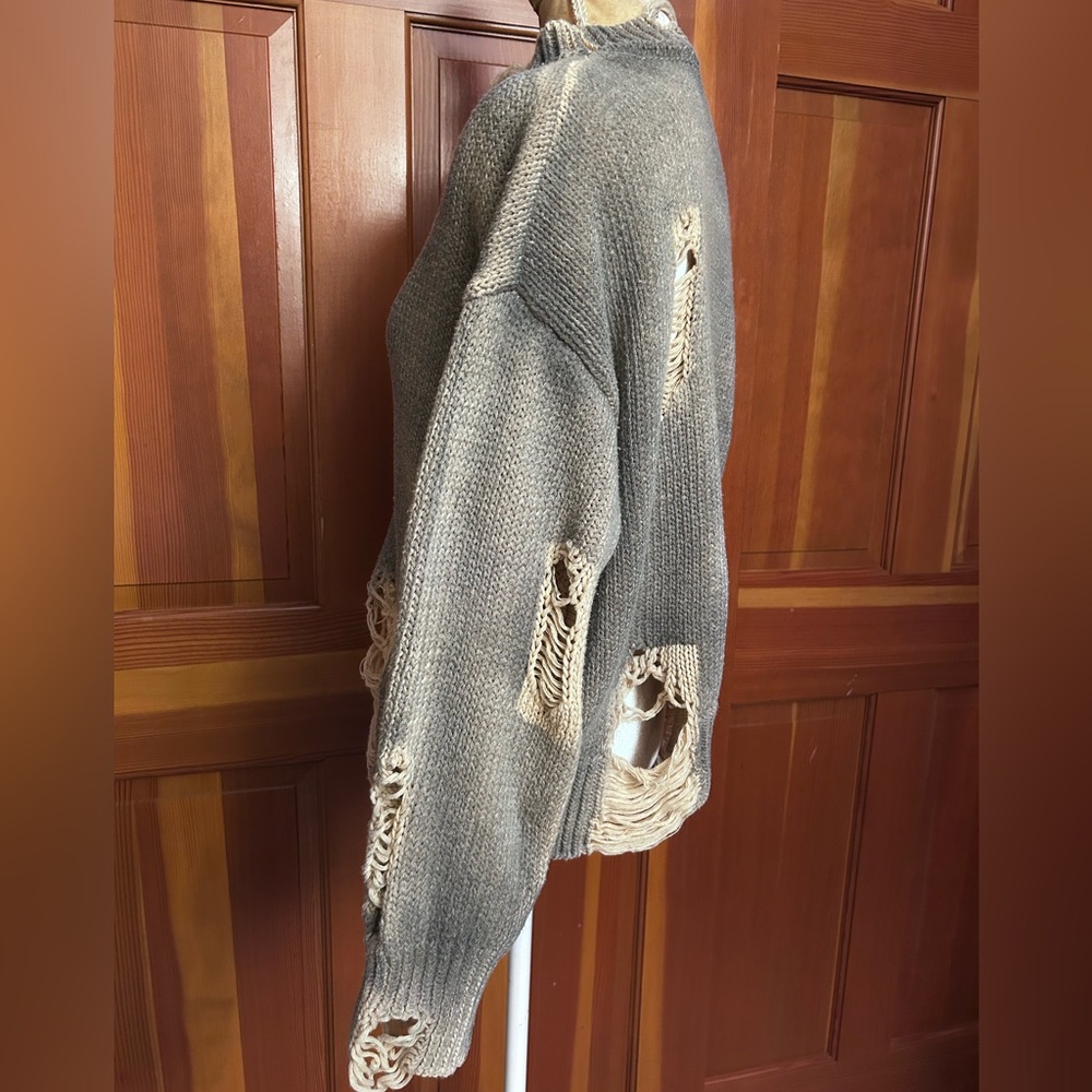 Distressed Oversized Sweater. - Picture 11 of 16